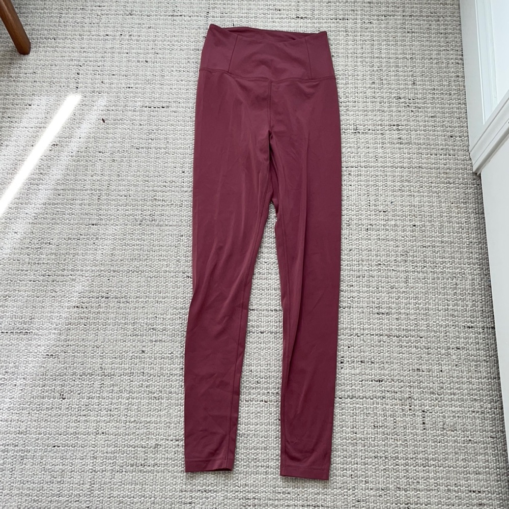 Girlfriend full length leggings in rose hip, size M